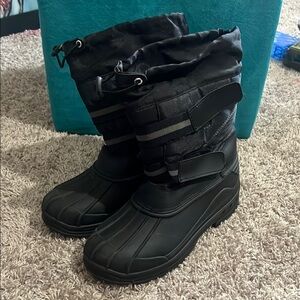 Black Kids Winter Boots
